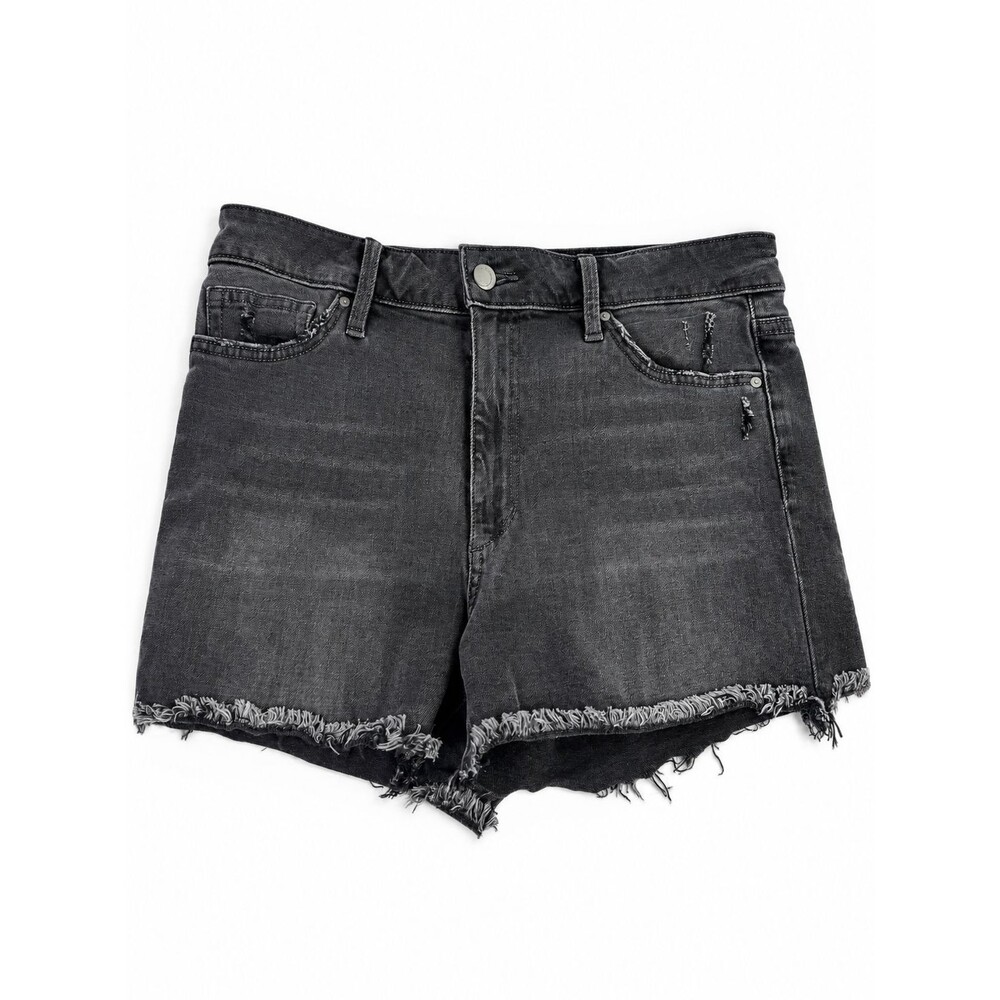 Joe's Jeans Women's Size 30 Black Denim Cutoff Shorts Distressed Frayed Hem